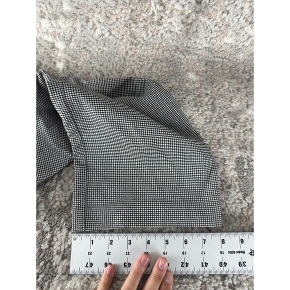 Hilary Radley Size XXL Houndstooth Flat Front Straight Leg Stretch Pants - Picture 6 of 9